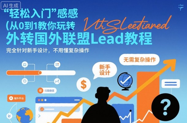 国外联盟賺美刀项目,从0到1教你玩转国外联盟Lead教程,纯新手可操作性100%-桀创项目掘金社
