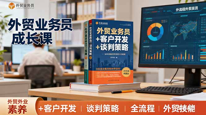 外贸业务员成长课：职业素养+客户开发+谈判策略、掌握全流程外贸技能-桀创项目掘金社
