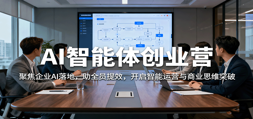 AI智能体创业营：聚焦企业AI落地，助全员提效，开启智能运营与商业思维突破-桀创项目掘金社