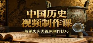 中国历史视频制作课：疆域地图集+参考文案+练习素材，解锁史实类视频制作技巧-桀创项目掘金社