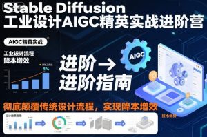 Stable Diffusion工业设计AIGC精英实战进阶营,彻底颠覆传统设计流程,实现降本增效-桀创项目掘金社