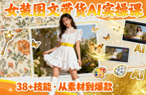 女装图文带货的AI实操课-桀创项目掘金社