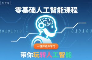 零基础人工智能课程，一键开启AI学习，带你玩转人工智能-桀创项目掘金社