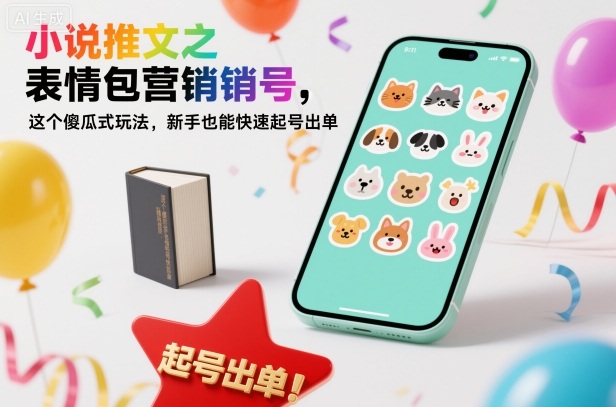 小说推文之表情包营销号,这个傻瓜式玩法,新手也能快速起号出单-桀创项目掘金社