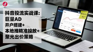 抖音投流实战课:巨量AD开户搭建+本地推精准投放+聚光出价策略,成本降低40%-桀创项目掘金社