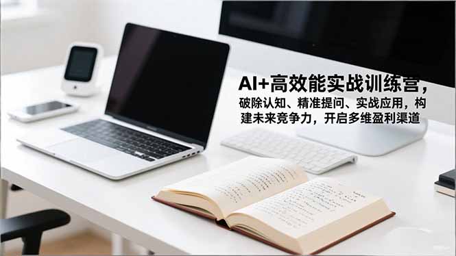 AI+高效能实战训练营，破除认知、精准提问、实战应用，构建未来竞争力，开启多维盈利渠道-桀创项目掘金社