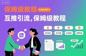 引流系列课15:互推引流,保姆级教程【文档】-桀创项目掘金社