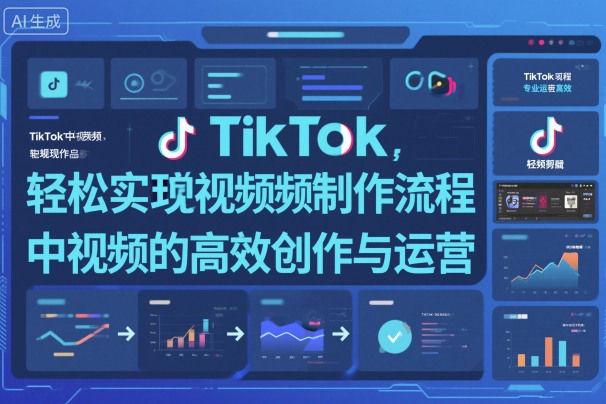 TikTok中视频制做流程，轻松实现Tk中视频的高效创作与运营-桀创项目掘金社