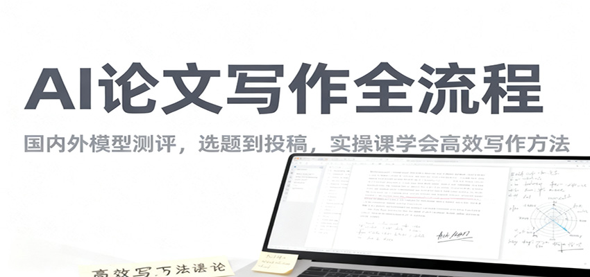 AI论文写作全流程，国内外模型测评，选题到投稿，实操课学高效写作方法-桀创项目掘金社