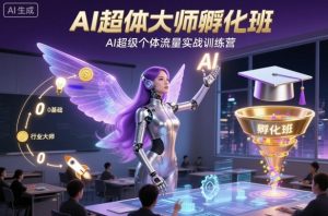 AI超体大师孵化班,AI超级个体流量实战训练营-桀创项目掘金社