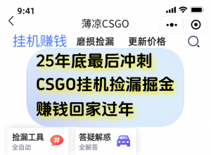 12月年底抓紧最后一个月，用CSGO游戏挂机捡漏掘金赚钱掘金，一部手机轻松日入500+-桀创项目掘金社