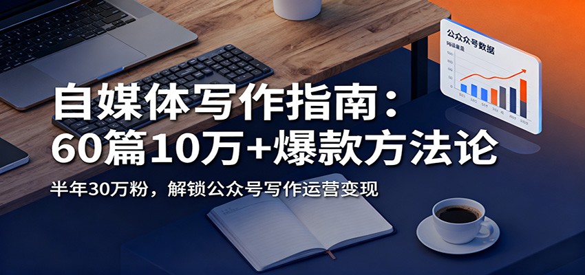 自媒体写作指南：60篇10万+爆款方法论，半年30万粉，解锁公众号写作运营变现-桀创项目掘金社