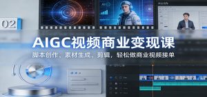 AIGC视频商业变现课：脚本创作、素材生成、剪辑，轻松做商业视频接单-桀创项目掘金社