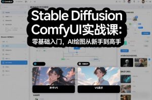 Stable Diffusion ComfyUI实战课：零基础入门，AI绘图从新手到高手-桀创项目掘金社