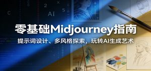 零基础Midjourney指南：提示词设计、多风格探索，玩转AI生成艺术-桀创项目掘金社