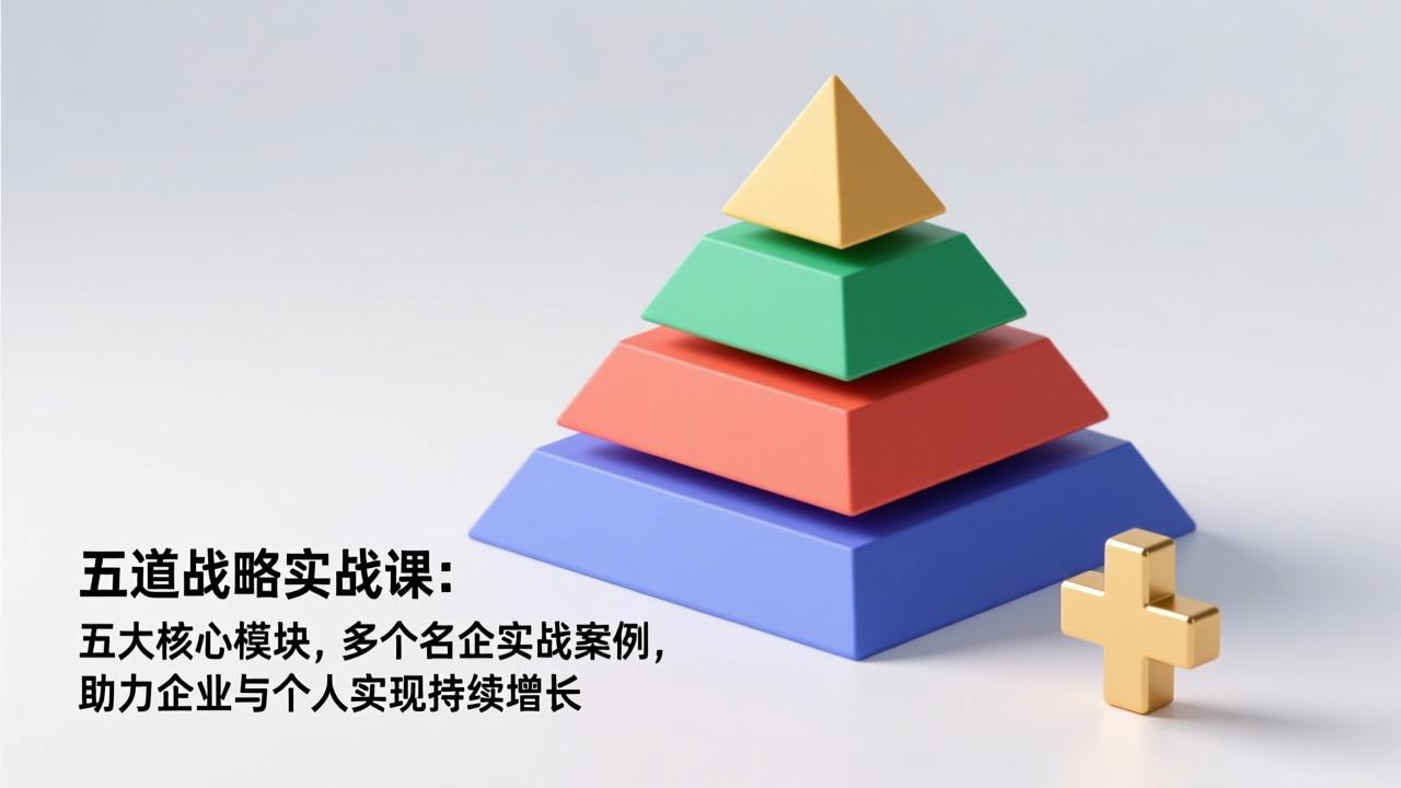 五道战略实战课：五大核心模块，多个名企实战案例，助力企业与个人实现持续增长-桀创项目掘金社