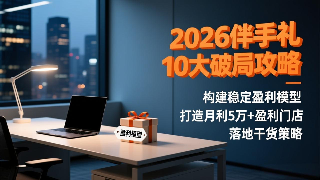 2026伴手礼10大破局攻略：构建稳定盈利模型，打造月利5万+盈利门店，落地干货策略-桀创项目掘金社