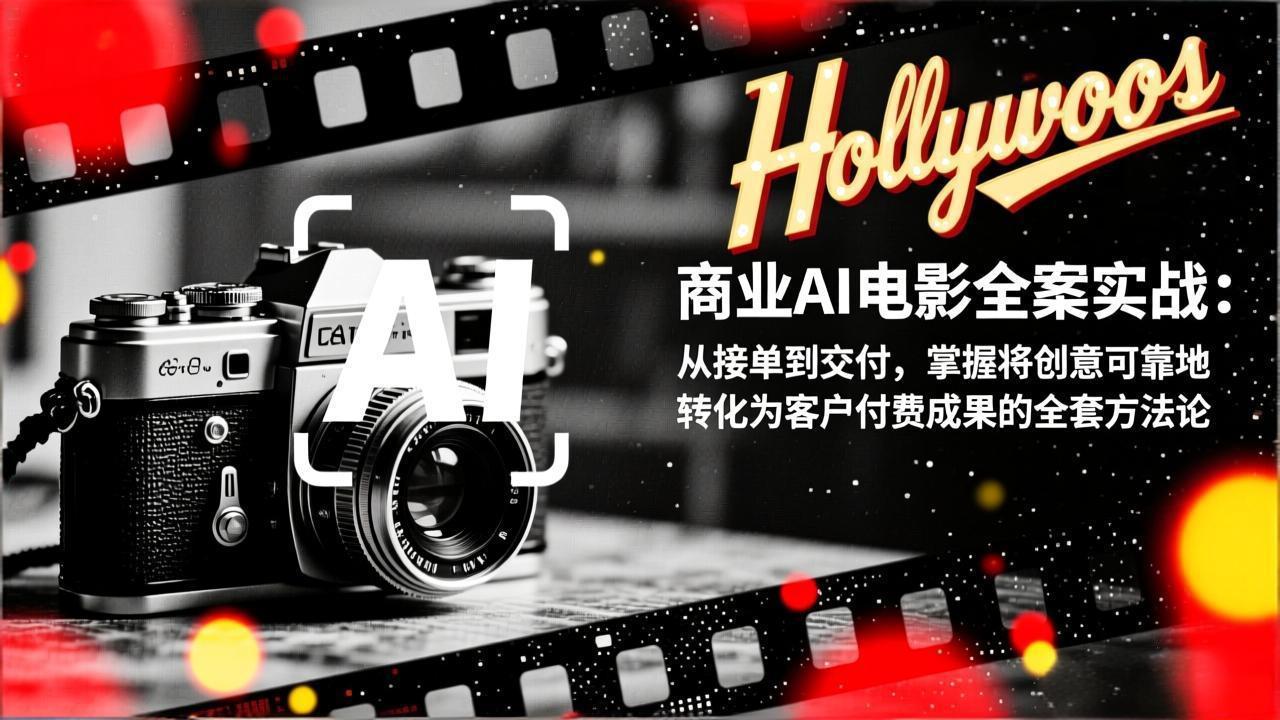 商业AI电影全案实战：从接单到交付，掌握将创意可靠地转化为客户付费成果的全套方法论-桀创项目掘金社