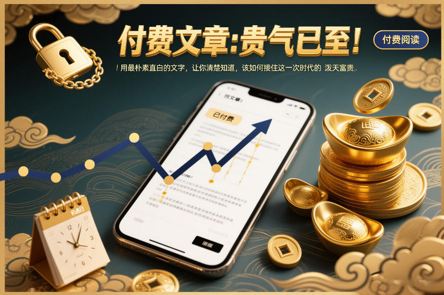 付费文章：贵气已至！用最朴素直白的文字，让你清楚知道，该如何接住这一次时代的泼天富贵-桀创项目掘金社