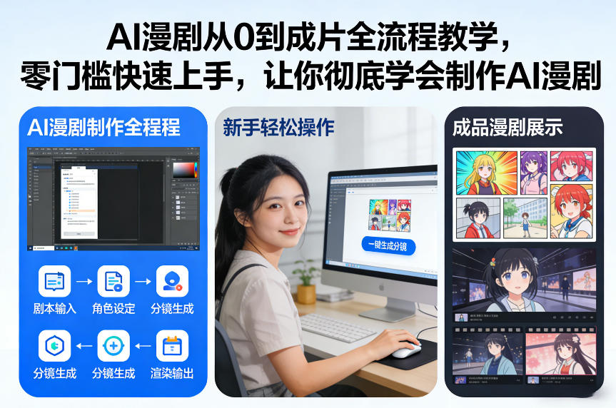 AI漫剧从0到成片全流程教学，零门槛快速上手，让你彻底学会制作AI漫剧【保姆级教程】-桀创项目掘金社