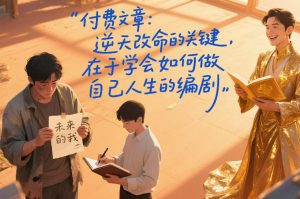 付费文章:逆天改命的关键,在于学会如何做自己人生的编剧-桀创项目掘金社