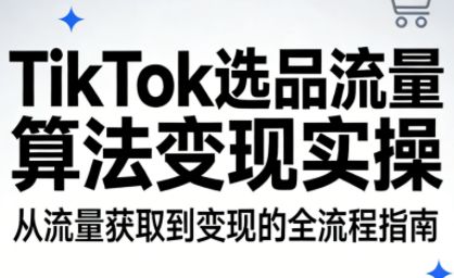 TikTok选品流量算法变现实操-桀创项目掘金社