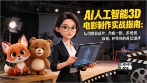 AI人工智能3D电影制作实战指南：从创意到成片、角色一致、多场景叙事，创作你的首部短片-桀创项目掘金社