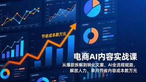 电商AI内容实战课,从爆款拆解到转化文案,AI全流程赋能,解放人力,单月节省内容成本数万元-桀创项目掘金社
