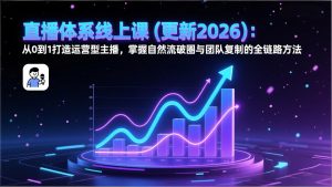 直播体系线上课(更新2026-桀创项目掘金社