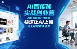 AI智能体实战创业营12月23-25号线下课，AI快速批量产出爆款，快速让AI上岗，马上帮你省钱省力-桀创项目掘金社