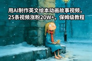 用AI制作英文绘本动画故事视频，25条视频涨粉20W+，保姆级教程-桀创项目掘金社