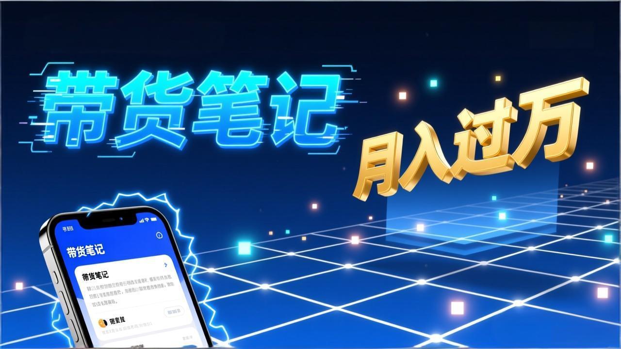 小红书爆款笔记带货实战：拆解封面标题正文全要素，手把手教你单篇笔记带货月入过万-桀创项目掘金社