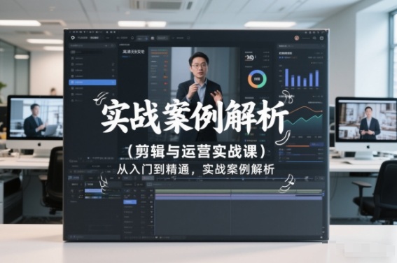 剪辑与运营实战课,从入门到精通,实战案例解析(更新2026)-桀创项目掘金社