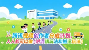 腾讯视频创作者分成计划，人人都可以做(附混剪玩法和搬运玩法-桀创项目掘金社