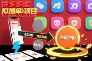 拼多多虚拟撸单项目,跳过选品和测试直接撸单-桀创项目掘金社