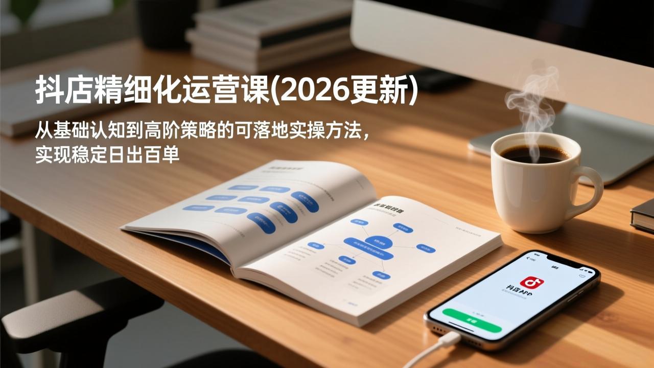 抖店精细化运营课(2026更新-桀创项目掘金社