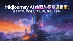 Midjourney AI绘画从零精通指南：提示词工程，风格探索，高效出图，开启创作革命-桀创项目掘金社