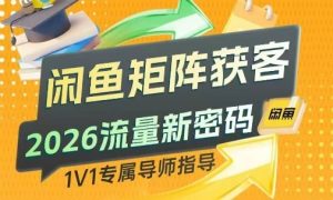 闲鱼矩阵获客,2026流量新密码,只要闲鱼还在,你的行业就有无限精准的客源-桀创项目掘金社