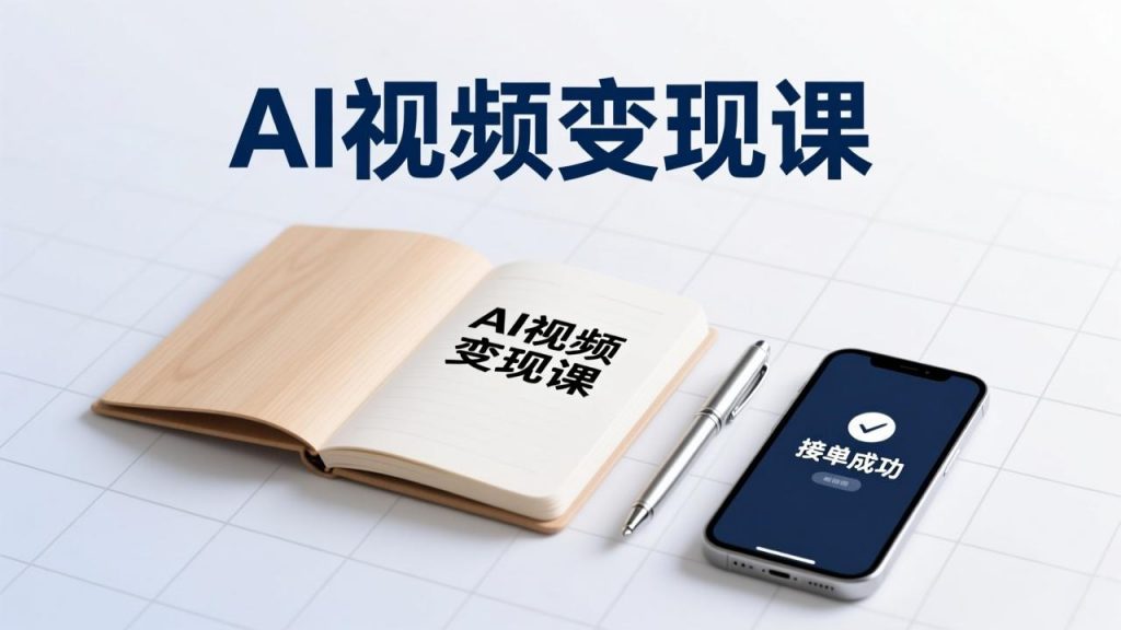AI视频变现课，学完即可创作短片、接商单，实现副业增收，单项目报价可达千元-桀创项目掘金社