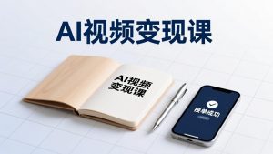 AI视频变现课,学完即可创作短片、接商单,实现副业增收,单项目报价可达千元-桀创项目掘金社