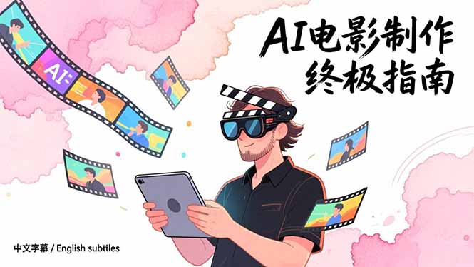AI电影制作终极指南：从创意到成片，系统掌握智能影视全流程实战课(中英字幕-桀创项目掘金社
