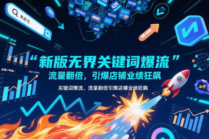 新版无界关键词爆流，流量翻倍，引爆店铺业绩狂飙-桀创项目掘金社