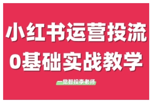 小红书运营投流，小红书广告投放从0到1的实战课，学完即可开始投放(更新26年)-桀创项目掘金社