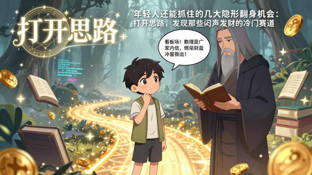 付费文1+2：年轻人还能抓住的几大隐形翻身机会：打开思路，发现那些闷声发财的冷门赛道-桀创项目掘金社