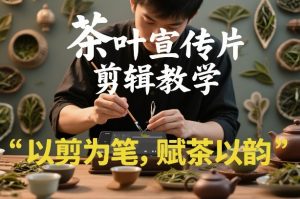 茶叶宣传片剪辑教学，以剪为笔，赋茶以韵，新手也能拍出高级感-桀创项目掘金社