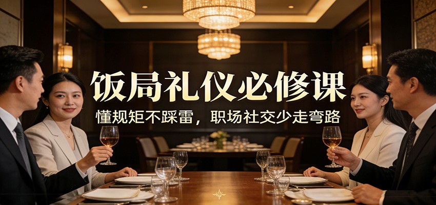 公众号收费文章：《饭局礼仪必修课：懂规矩不踩雷，职场社交少走弯路》-桀创项目掘金社
