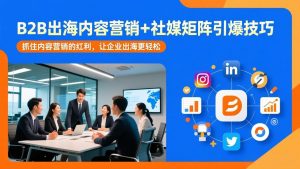B2B出海内容营销+社媒矩阵引爆技巧：抓住内容营销的红利，让企业出海更轻松-桀创项目掘金社