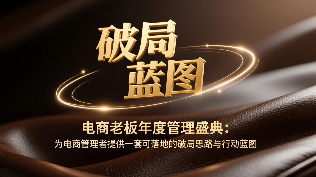 电商老板年度管理盛典：为电商管理者提供一套可落地的破局思路与行动蓝图-桀创项目掘金社
