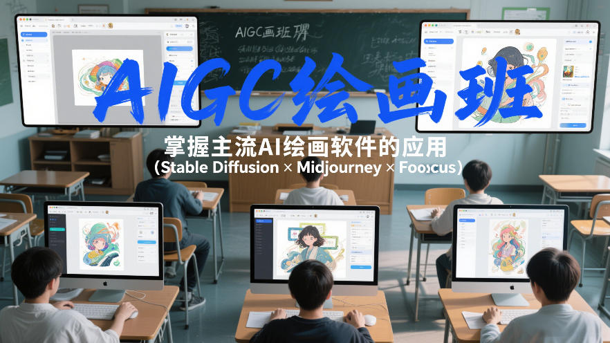 AIGC绘画班,掌握主流Ai绘画软件的应用(Stable Diffusion x Midjourney x Fooocus)-桀创项目掘金社