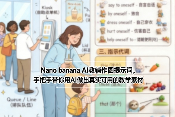 Nano banana AI教辅作图提示词，手把手带你用AI做出真实可用的教学素材-桀创项目掘金社